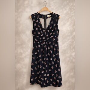 🏷️ Maison Jules Copenhagen Printed Sleeveless Fit & Flare Dress w Pockets Size S